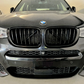 BMW X4 F26 black front grilles M-look (2014 to 2018)