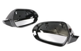 Glossy black mirror caps for Audi A6 C7 (2010 to 2018) Audi Euro Premium Parts