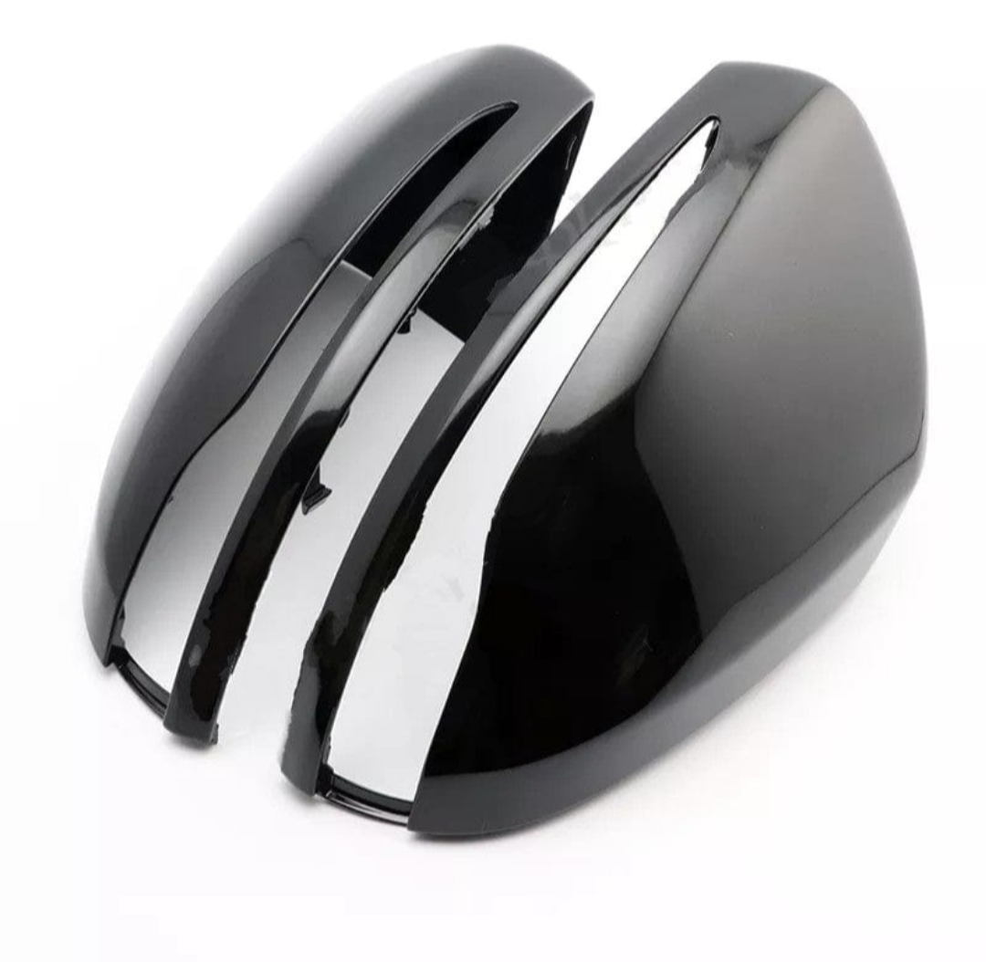 Glossy black mirror caps for Mercedes C-Class W205 (2010 to 2018) Mercedes-Benz Euro Premium Parts