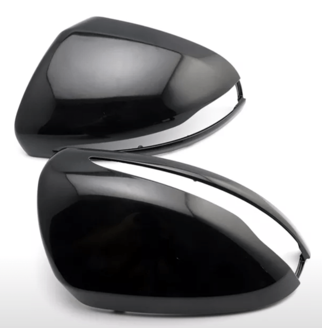 Glossy black mirror caps for Mercedes E-Class W213 (2015 to 2024)