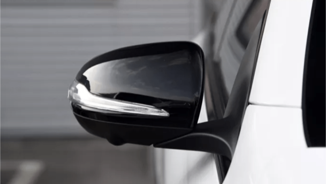 Glossy black mirror caps for Mercedes C-Class W205 (2010 to 2018) Mercedes-Benz Euro Premium Parts