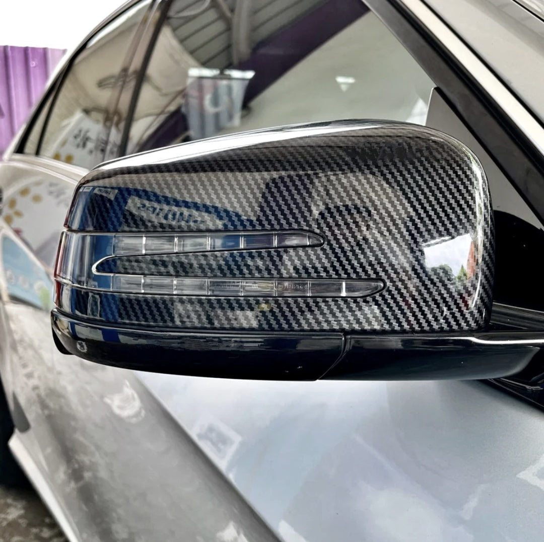 Mercedes B Class W246 Carbon fiber side mirror caps - 2012 to 2018 Mercedes-Benz Euro Premium Parts