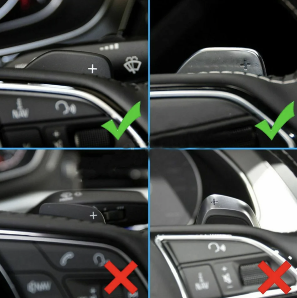 Performance Steering Wheel Paddle Shifters for Audi A4 A5 A6 A7 Q3 Q5 Q7 TT (2010 to 2017)