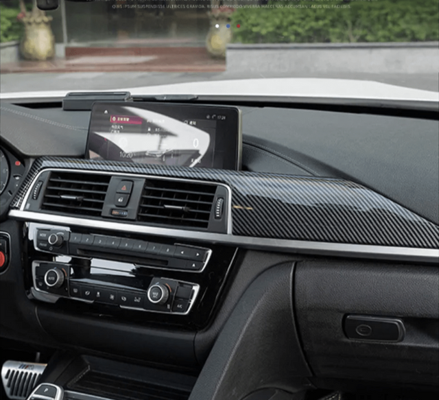 BMW 3 Series F30 Carbon fiber interior trim - 2011 to 2020 BMW Euro Premium Parts Dashboard (2 pieces)