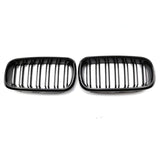 Glossy Black Double-slat Front Grilles M-look for BMW X5 F15 (2014 to 2018) BMW Euro Premium Parts