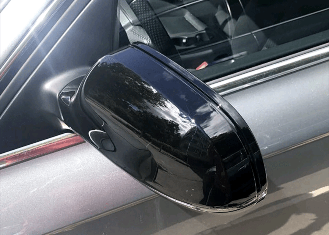 Glossy black mirror caps for Audi A4 B8 and B8.5 (2007 to 2016)
