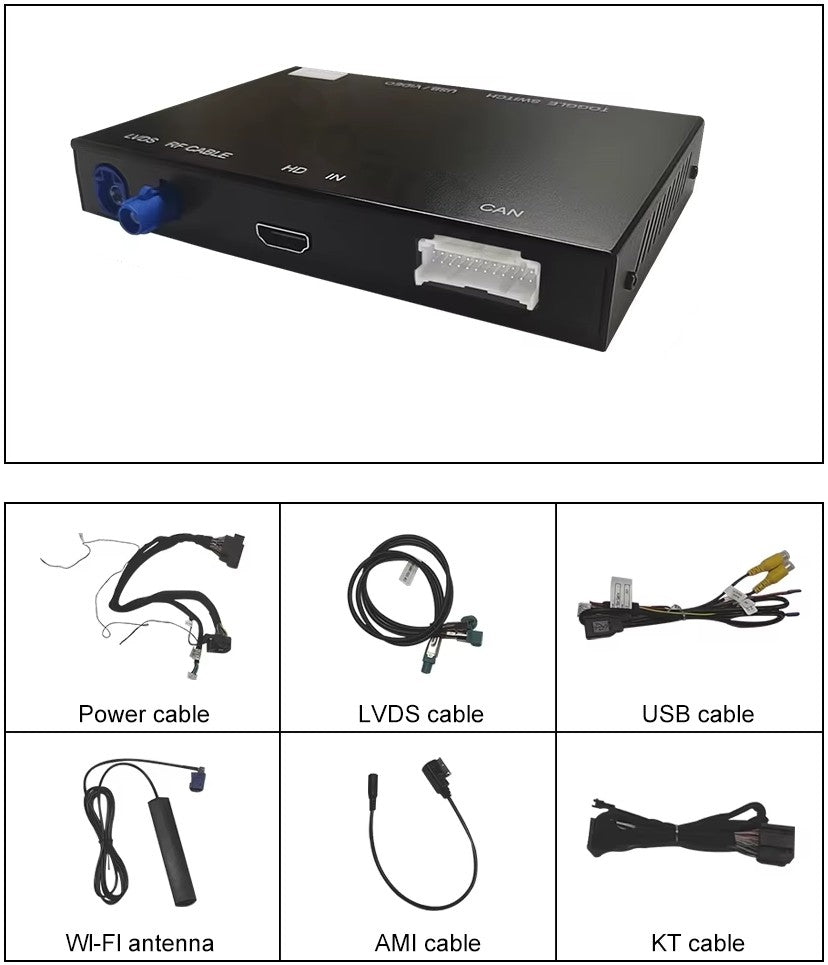 Apple Carplay/Android Auto retrofit kit for Audi Q5 II (2017 to 2024)