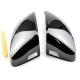Glossy black mirror caps for Audi A3, S3 and RS3 8V (2012 to 2020) Audi Euro Premium Parts With side assist