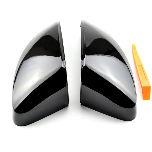Glossy black mirror caps for Audi A3, S3 and RS3 8V (2012 to 2020)