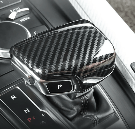 Carbon Fiber Auto Shifter knob trim for Audi A5 S5 RS5 B9 (2017 to 2023)