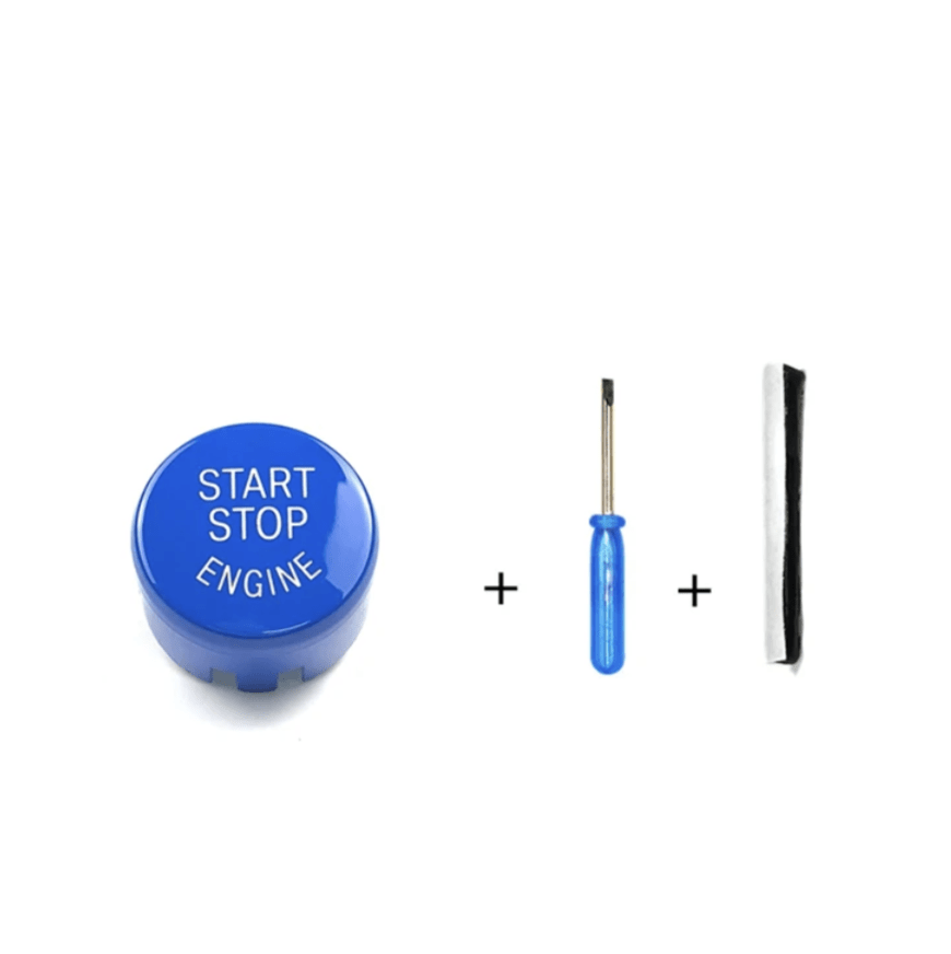 Push Start Stop button replacement for BMW 6 Series and M6 F12 F13 F16 (2011 to 2018) BMW Euro Premium Parts Blue