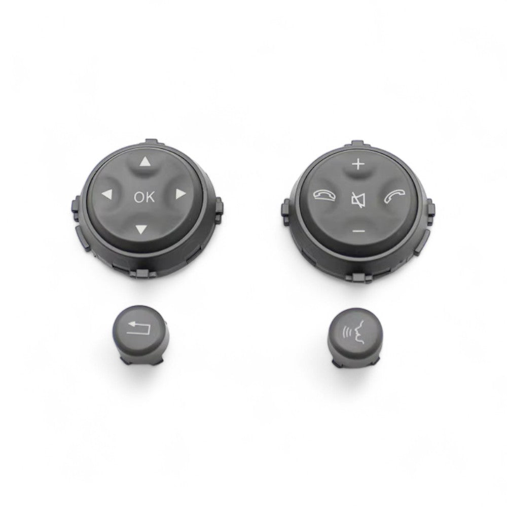 Steering Wheel Multifunction Buttons for Mercedes CL-Class C216 - 2007 to 2013 Euro Premium Parts Grey Pre-facelift ('07 to '10)
