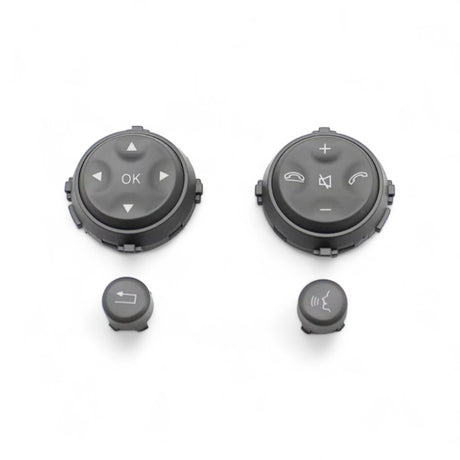 Steering Wheel Multifunction Buttons for Mercedes CL-Class C216 - 2007 to 2013 Euro Premium Parts Grey Pre-facelift ('07 to '10)