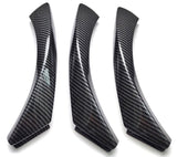 Carbon fiber look interior door handles for BMW 3 Series E90 (2005 - 2012) BMW Euro Premium Parts