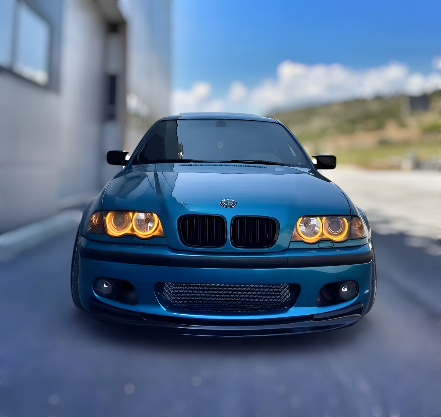 LED Angel Eyes Kit Headlights for BMW 3 Series E46 - '98 to '06
