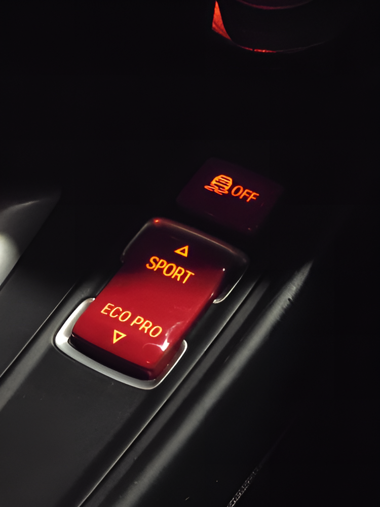 Driving Mode and Parking Sensors Performance Red Blue Black Buttons for BMW 2 Series F22/M2 F87 - 2013 to 2021