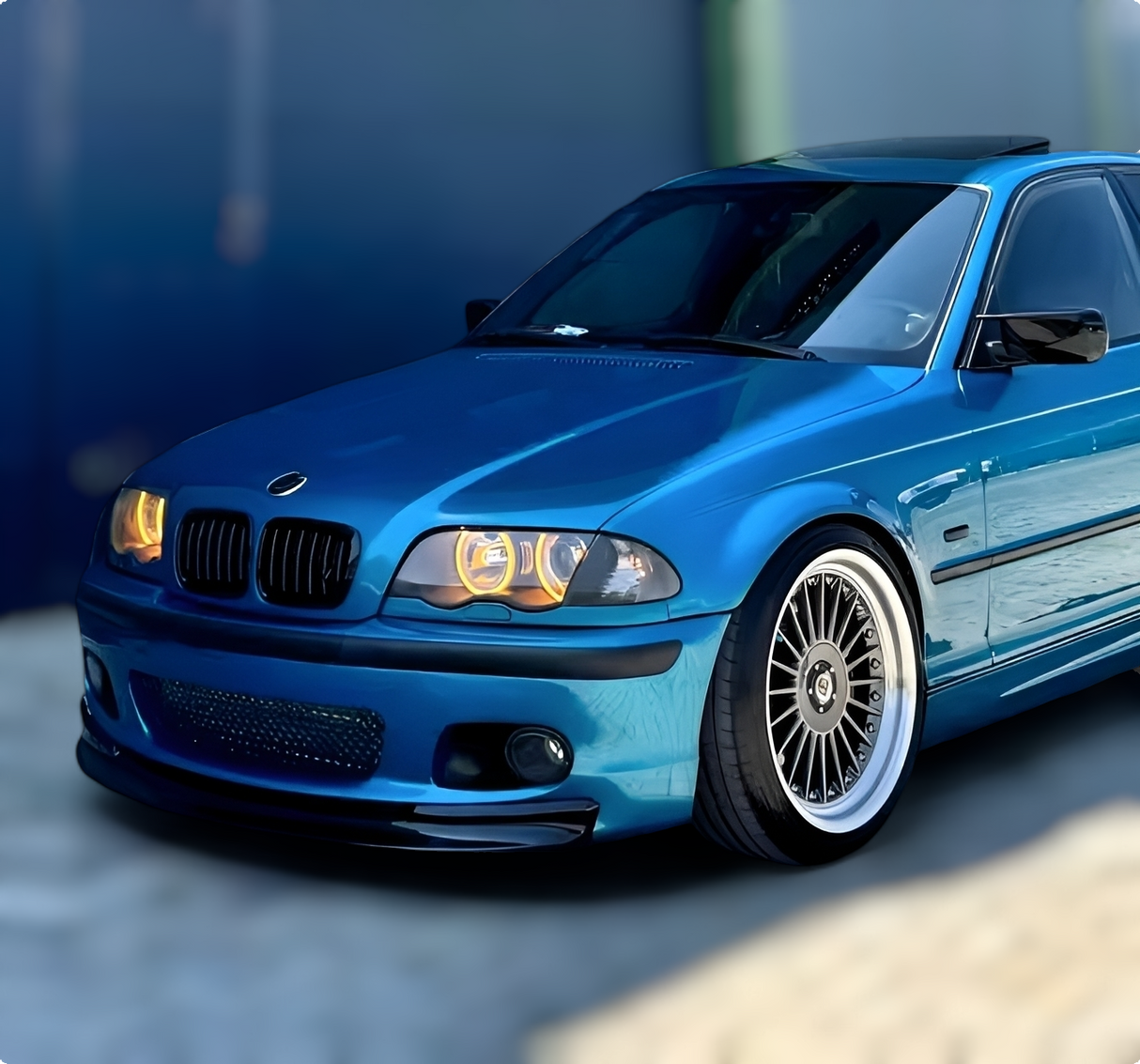 LED Angel Eyes Kit Headlights for BMW 3 Series E46 - '98 to '06 BMW Euro Premium Parts