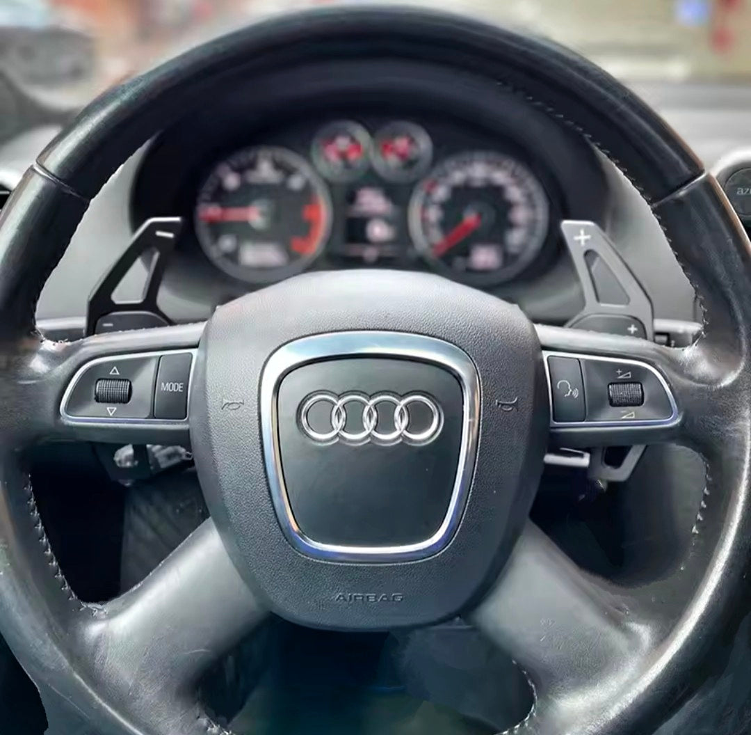 Performance steering wheel paddle shifters for Audi A6 and S6 C6 (2004 - 2011)