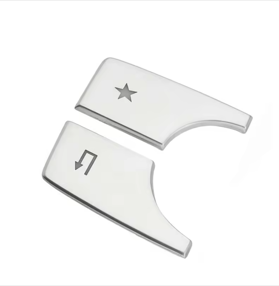 Interior navigation buttons repair kit for Mercedes GLA X156 (2014 to 2020) Euro Premium Parts Silver With "Star" button