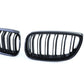 Black front grilles for BMW 3 Series E90 E91 M3-look - 2007 to 2014