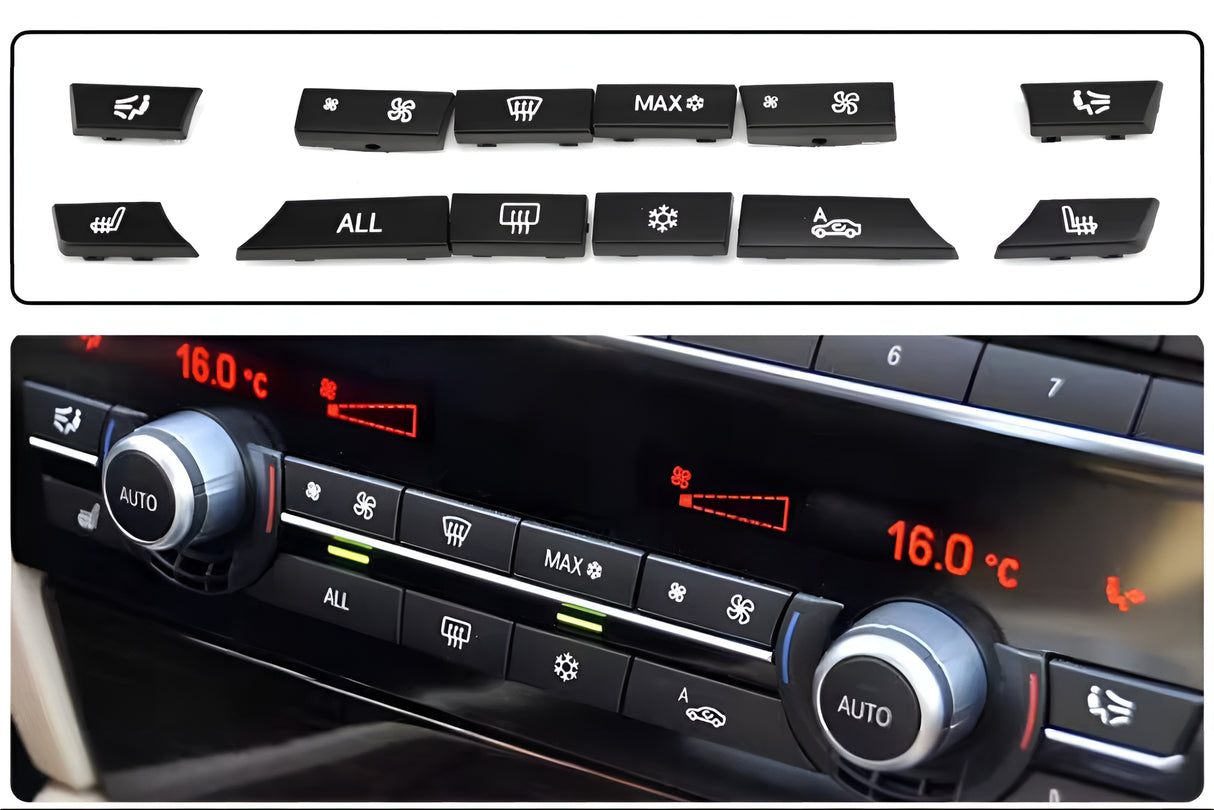 Set of climate control buttons for BMW 5 Series and M5 F10 (2010 to 2017) BMW Euro Premium Parts Variant D