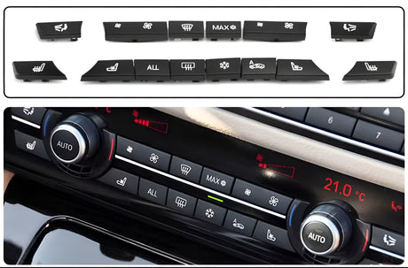 Set of climate control buttons for BMW 5 Series and M5 F10 (2010 to 2017) BMW Euro Premium Parts Variant B