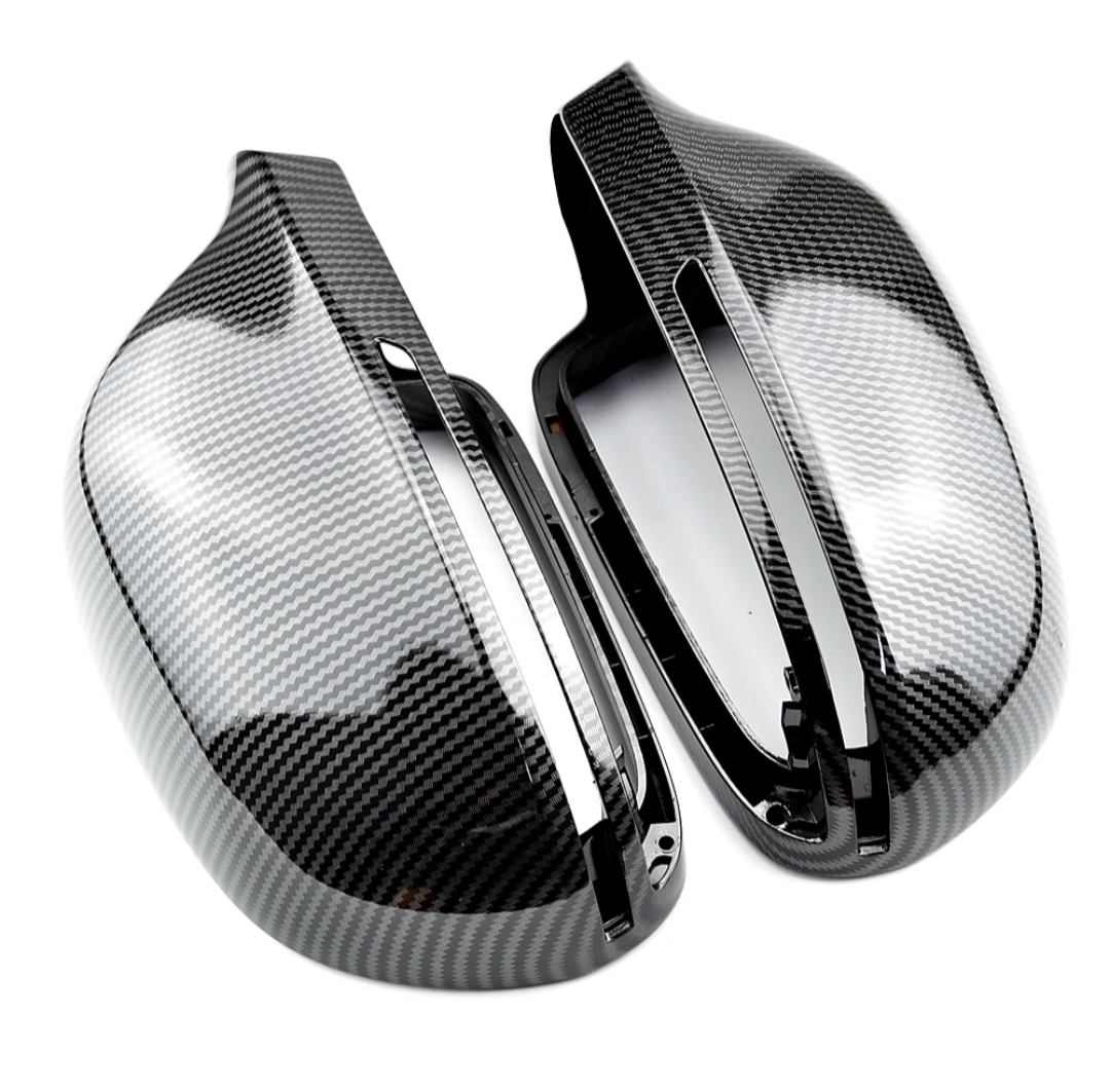 Carbon fiber mirror caps for Audi A4 B8 - 2008 to 2016
