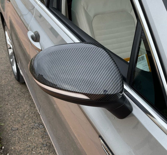 Volkswagen Tiguan carbon fiber look mirror caps (MY 2017-2020) VW Euro Premium Parts - ERP DISTRIBUTION Default Title