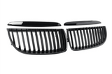 Black Front Kidney Grilles M3-look for BMW 3 Series E90 E91 (2006 to 2012) BMW Euro Premium Parts