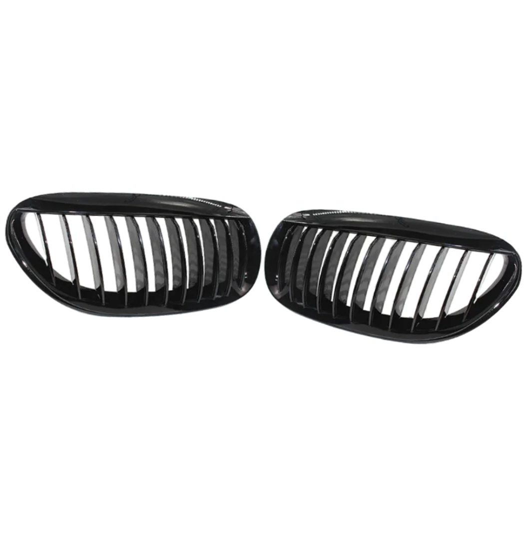 Black Front Grilles for BMW 6 Series E63 E64 (2003 to 2010)