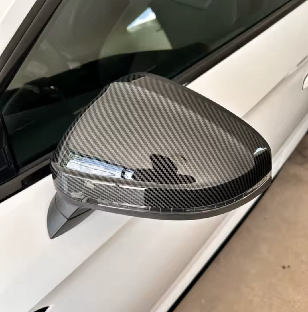 Carbon look mirror caps for Audi A5 B9 (2017 to 2024) Audi Euro Premium Parts