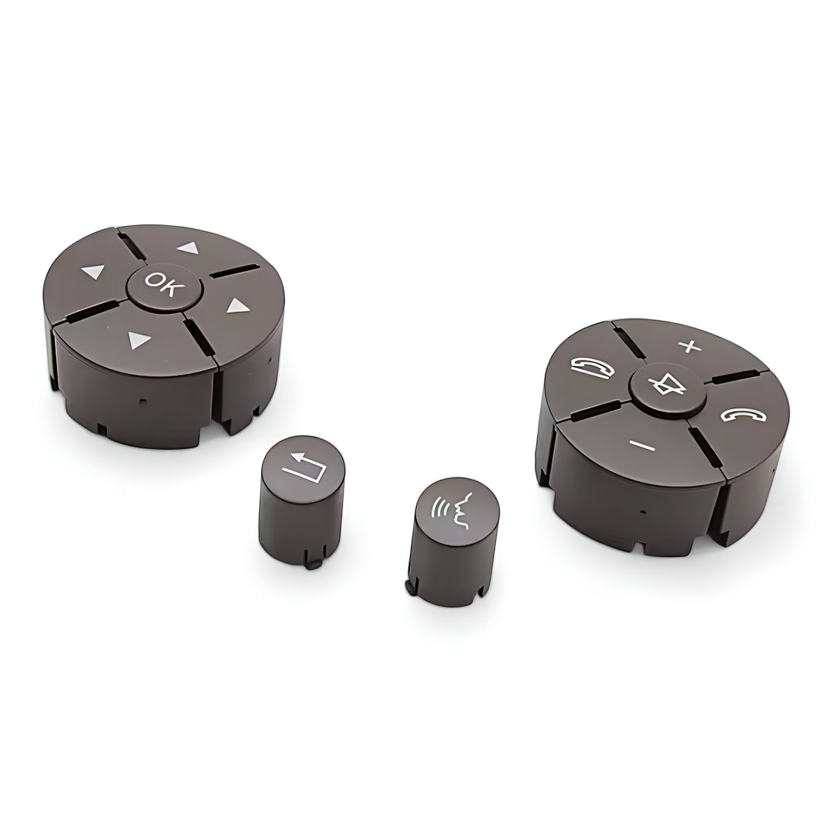 Mercedes-Benz C-Class W204 Multifunction steering wheel buttons replacement (2007 - 2014) Mercedes-Benz Euro Premium Parts Pre-facelift ('07 to '10) Moka brown 3 spokes steering wheel