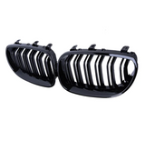 Black front kidney grilles M5 Competition-look for BMW 5 Series E60 (2003 to 2010) BMW Euro Premium Parts Double slat