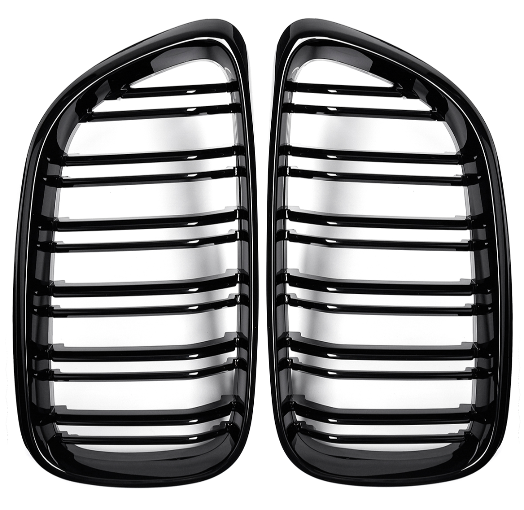 BMW 2 Series F22 black front kidney grilles (2014 to 2022) BMW Euro Premium Parts