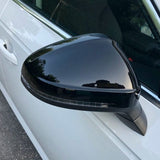 Glossy black mirror caps for Audi A4 B9 (2016 to 2023) Audi Euro Premium Parts