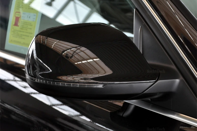 Glossy black mirror caps for Audi Q5 (2008 to 2017) Audi Euro Premium Parts