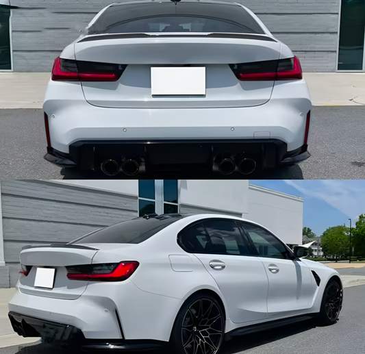 Rear Trunk Spoiler for BMW 3 Series G20/M3 G80 Sedan (2019 to 2025)