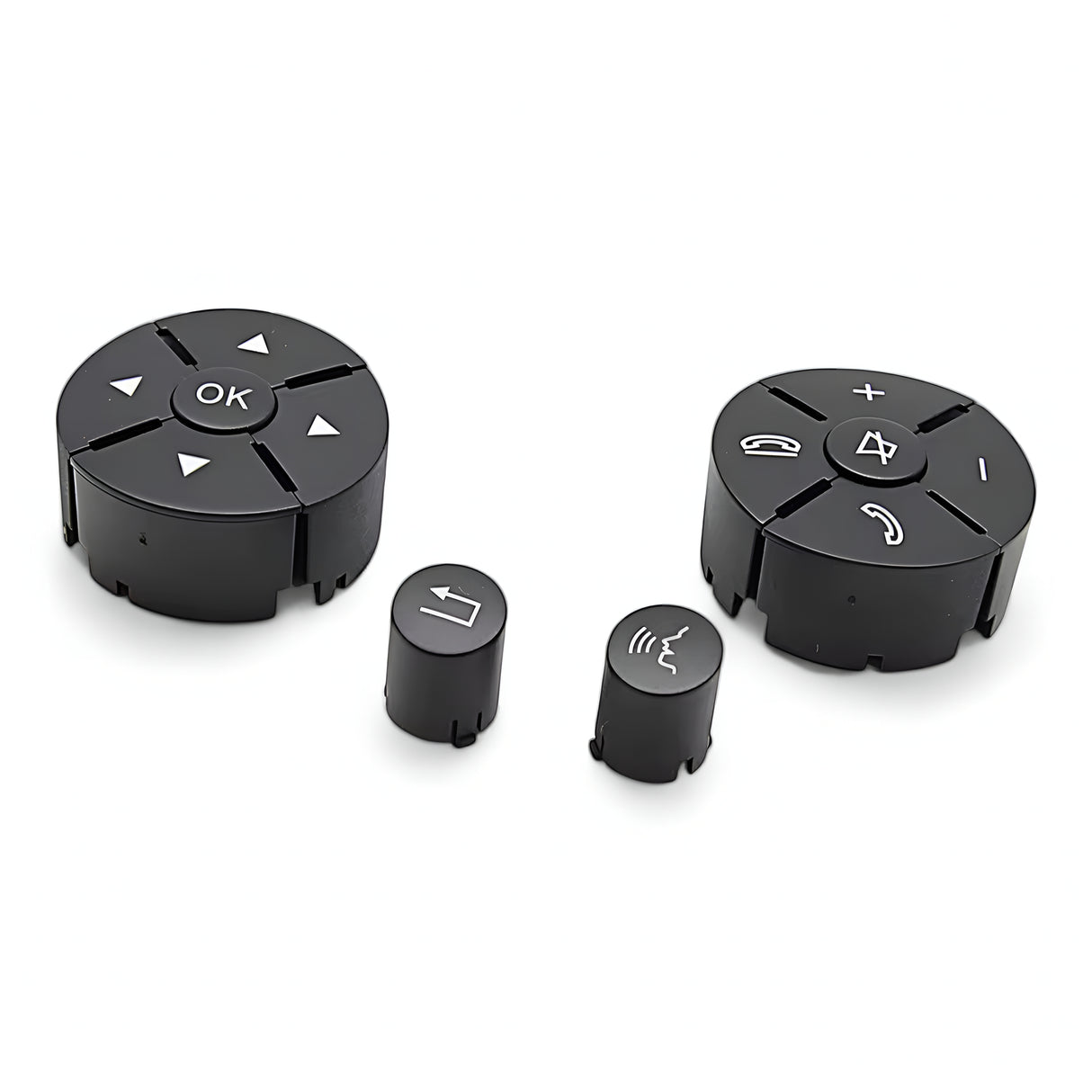 Mercedes-Benz C-Class W204 Multifunction steering wheel buttons replacement (2007 - 2014) Mercedes-Benz Euro Premium Parts Pre-facelift ('07 to '10) Black 3 spokes steering wheel