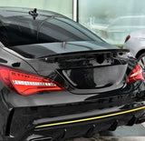 AMG Type Rear Trunk Spoiler for Mercedes CLA C117 (2013 to 2019) Mercedes-Benz Euro Premium Parts Glossy black finish