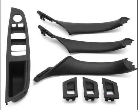 Replacement driver door handle for BMW 5 Series F10 (2010 - 2017) BMW Euro Premium Parts All 4 door handles Black With folding mirror hole