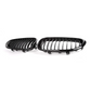 Black front kidney grilles M5 Competition-look for BMW 5 Series E60 (2003 to 2010)