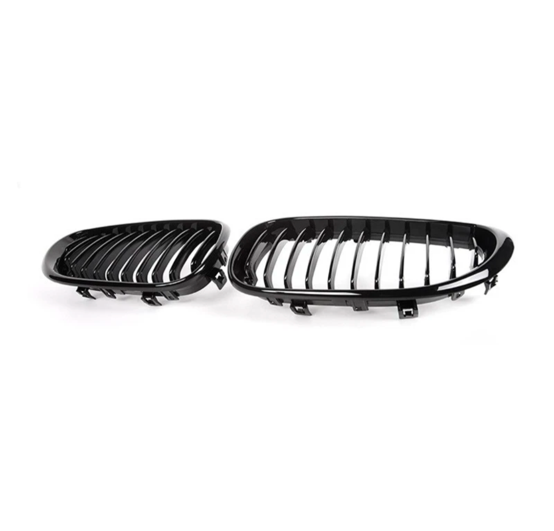 Black front kidney grilles M5 Competition-look for BMW 5 Series E60 (2003 to 2010) BMW Euro Premium Parts