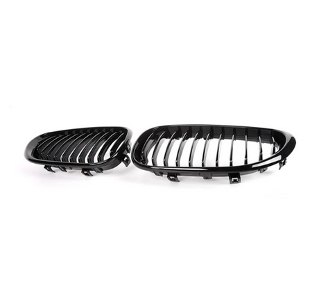Black front kidney grilles M5 Competition-look for BMW 5 Series E60 (2003 to 2010) BMW Euro Premium Parts