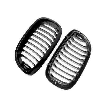 Black Front Kidney Grilles for BMW 3 Series and M3 E46 (1997 to 2005) BMW Euro Premium Parts