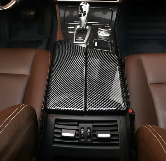 Carbon fiber glove box interior trim for BMW 5 Series and M5 F10