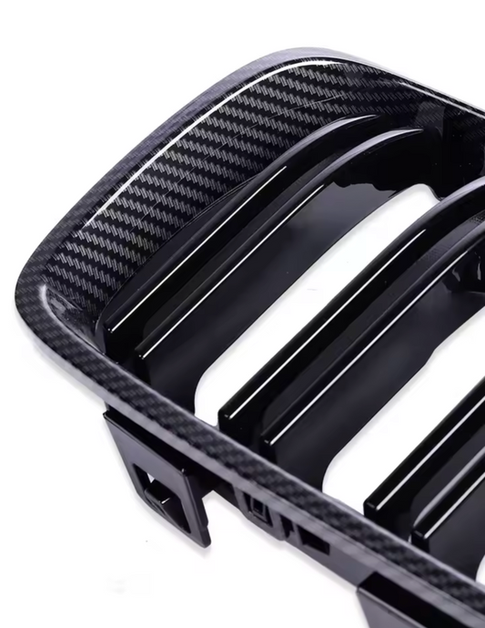 Carbon look kidney grilles for BMW 4 Series F32 (2013 to 2020)