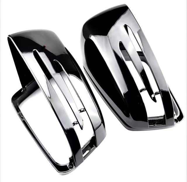 Glossy black mirror caps for Mercedes S-Class W221 (2007 to 2013) Mercedes-Benz Euro Premium Parts