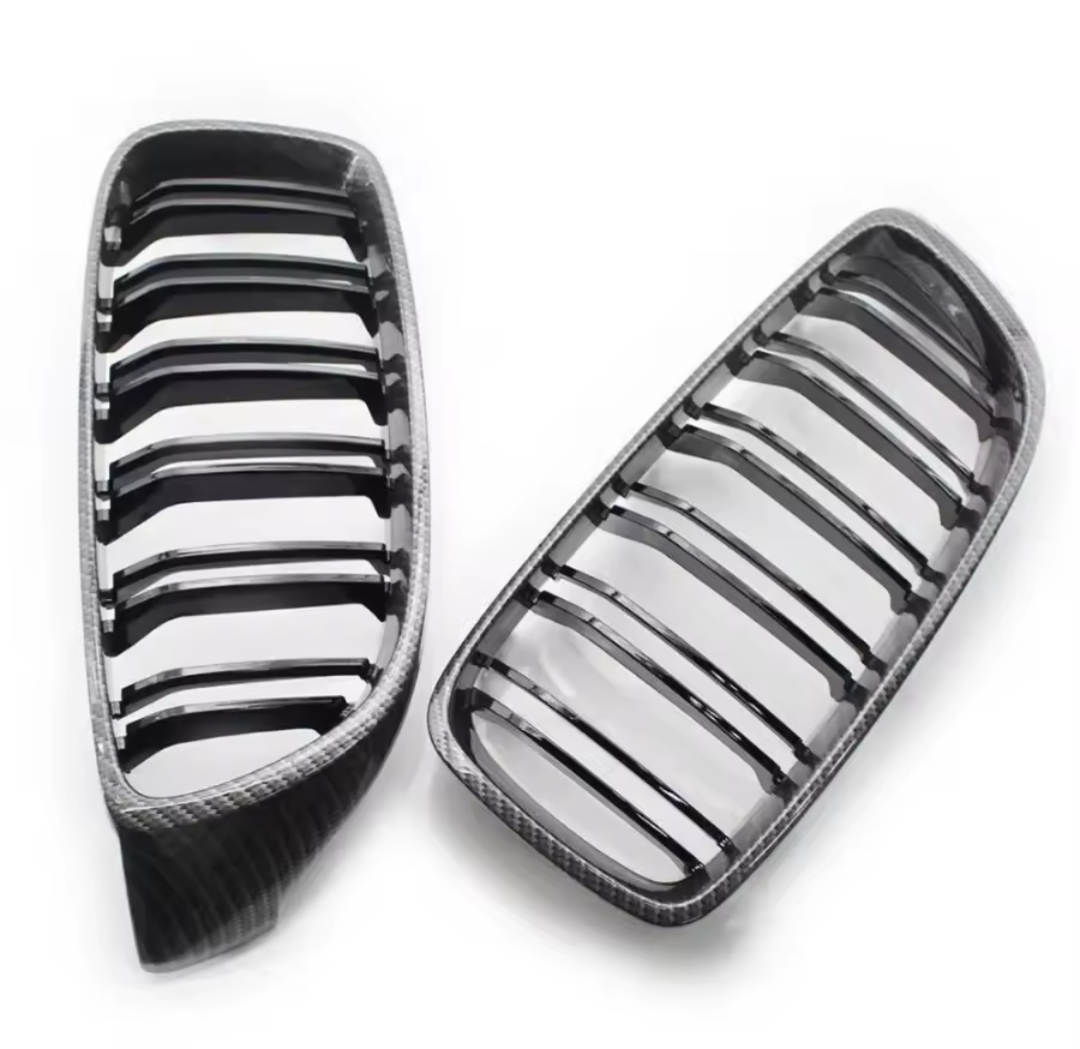 Carbon look kidney grilles for BMW 4 Series F32 (2013 to 2020)