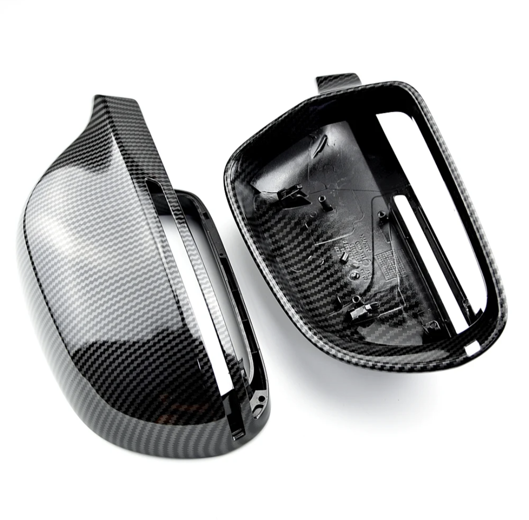 Carbon fiber mirror caps for Audi A4 B8 - 2008 to 2016