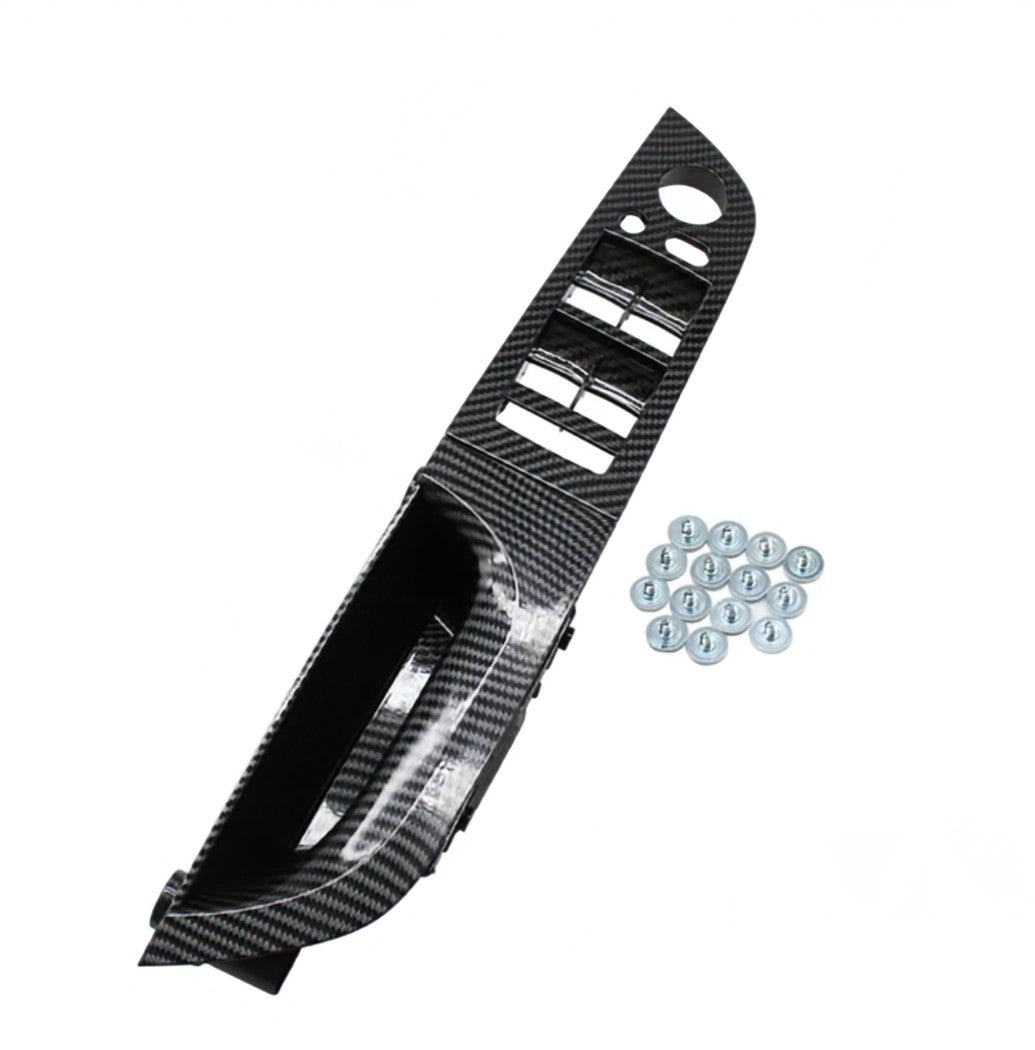 Carbon fiber look interior door handles for BMW 3 Series E90 (2005 - 2012) BMW Euro Premium Parts